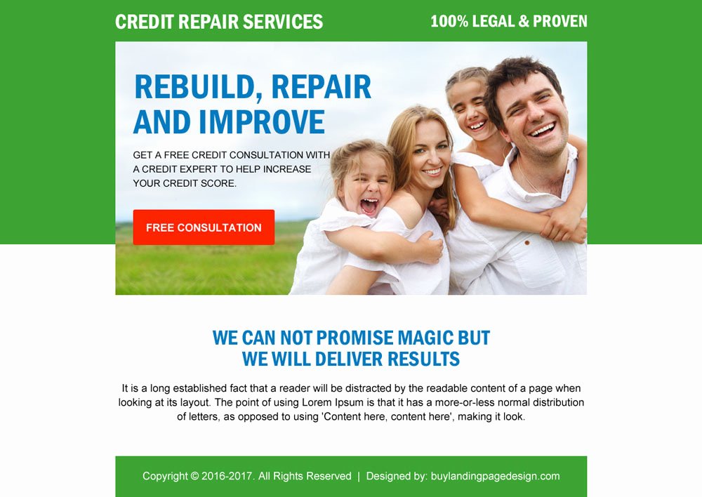 Credit Repair Flyer Template Best Of Discount On Ppv Landing Page Design Templates