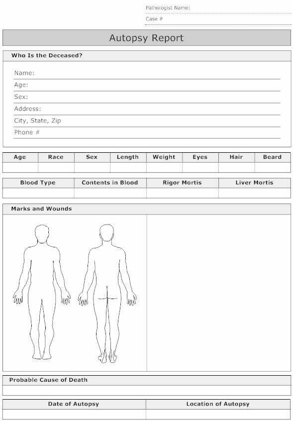 Crime Scene Report Template Best Of Sample Coroner S Report Yahoo Image Search Results