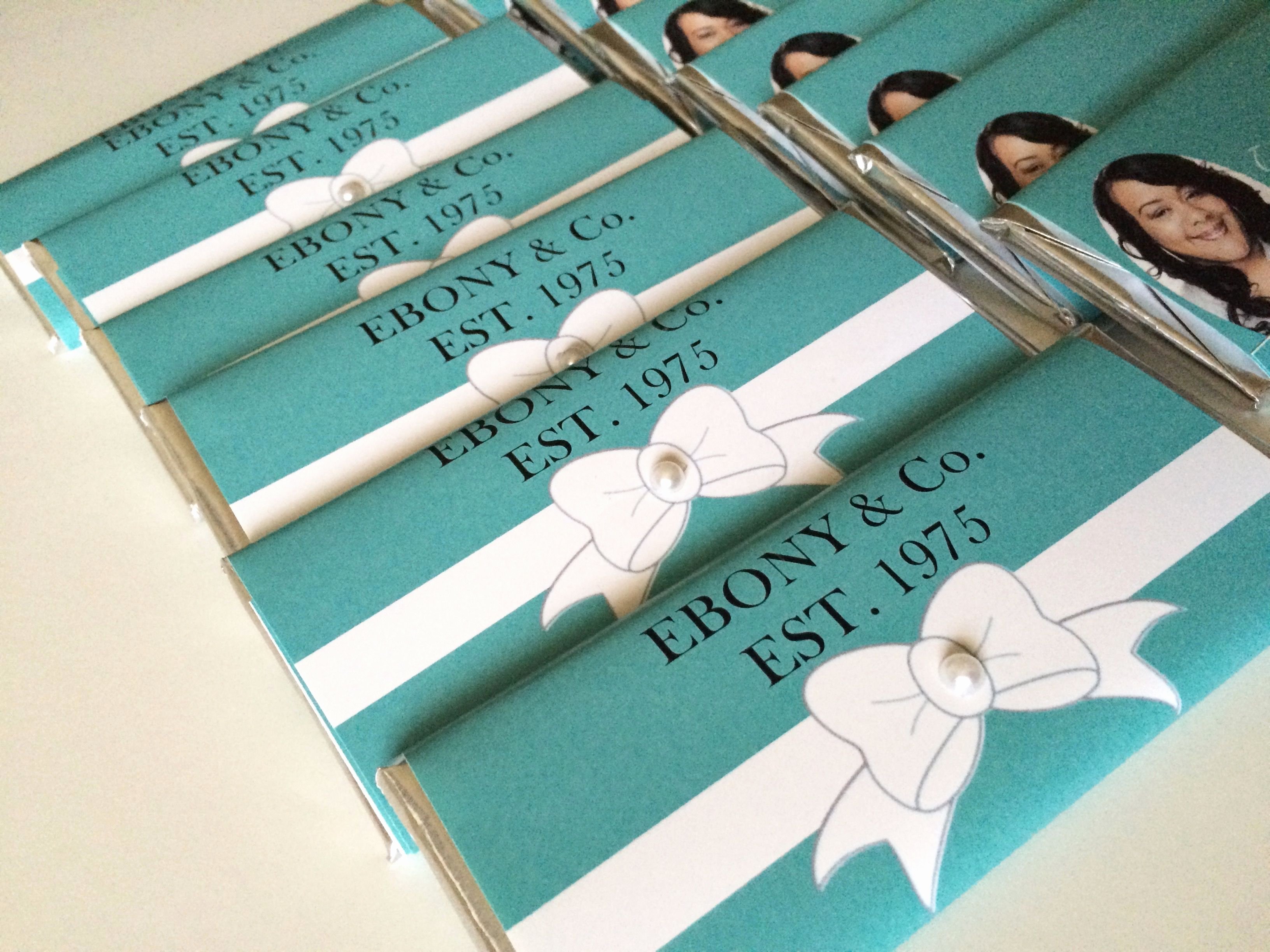 Custom Candy Wrapper Template Luxury Tiffany &amp; Co Personalized Candy Bar Wrappers