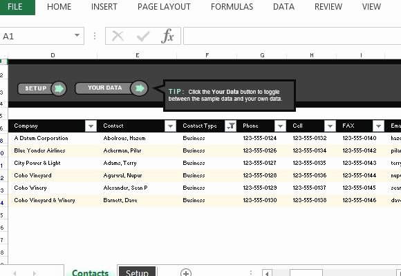 Customer Contact List Template Awesome Customer Contact List Excel Template