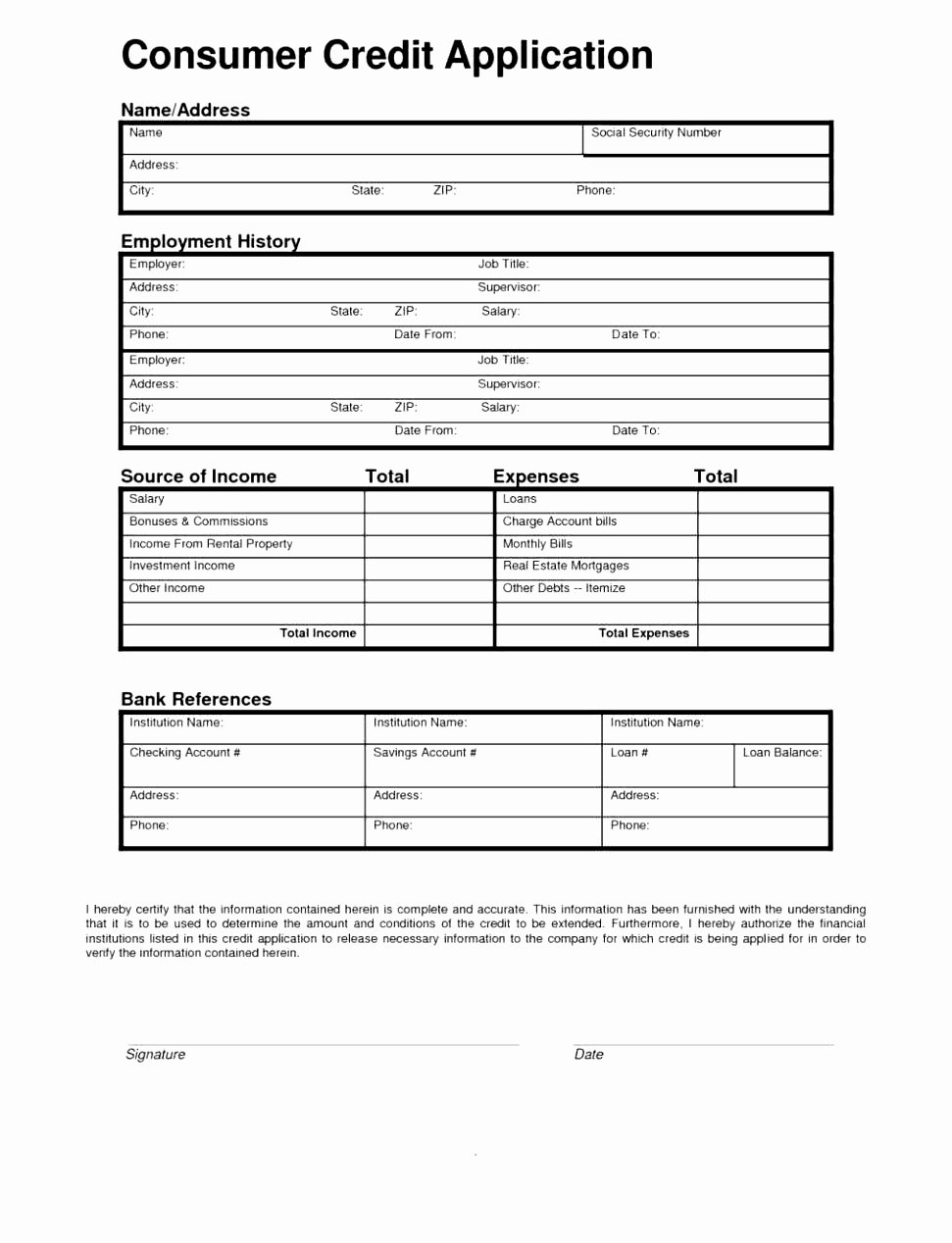 Customer Credit Application Template Beautiful Credit Application forms 9 Documents Free Download In