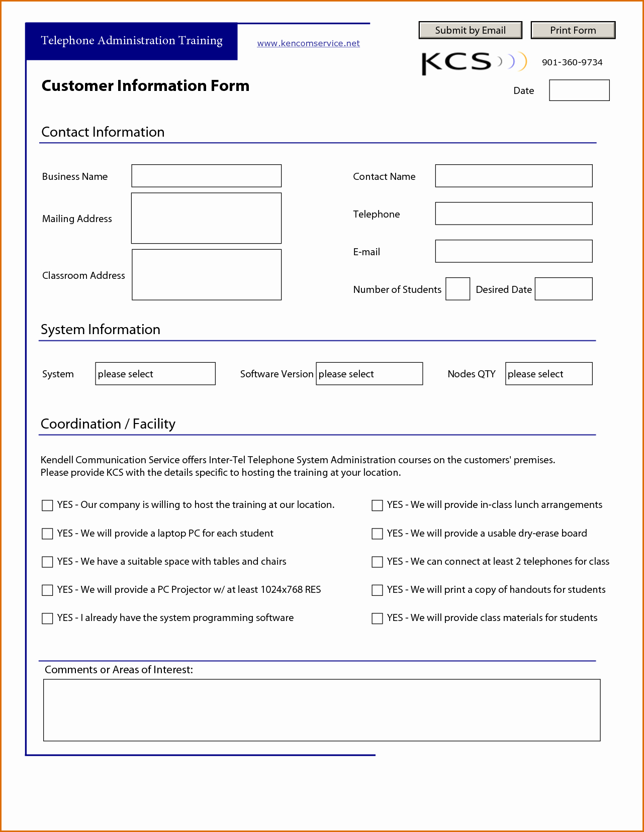 Customer Information Sheet Template Fresh 13 Customer Information form Template