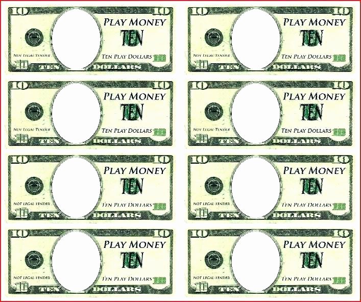 Customizable Fake Money Template Awesome Free Money Template – Flybymedia
