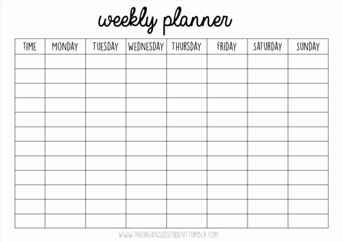 Cute Class Schedule Template Unique Weekly Calendar Maker