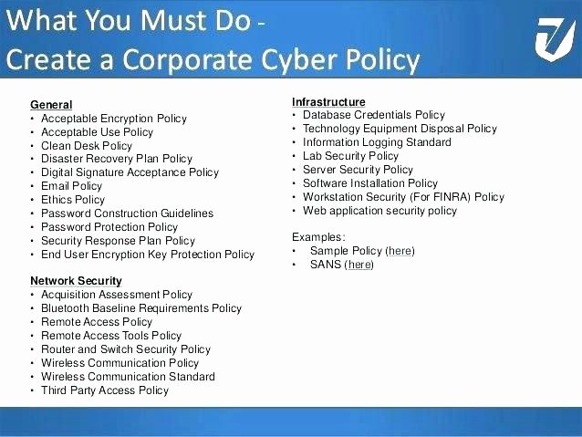Cyber Security Policy Template Fresh Pany Cyber Security Policy Template