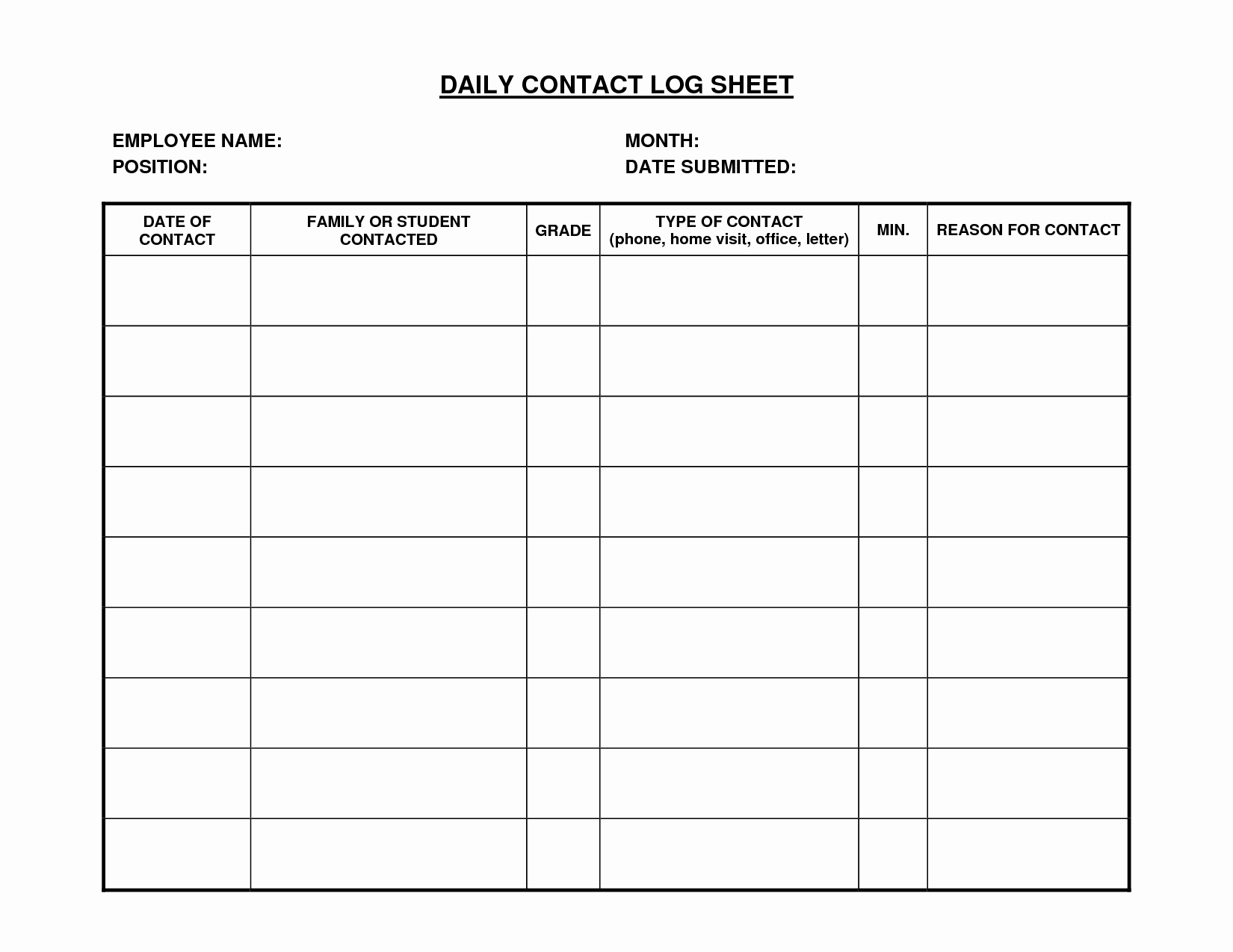 Daily Call Log Template Inspirational Best S Of Daily Log Examples Daily Log Book