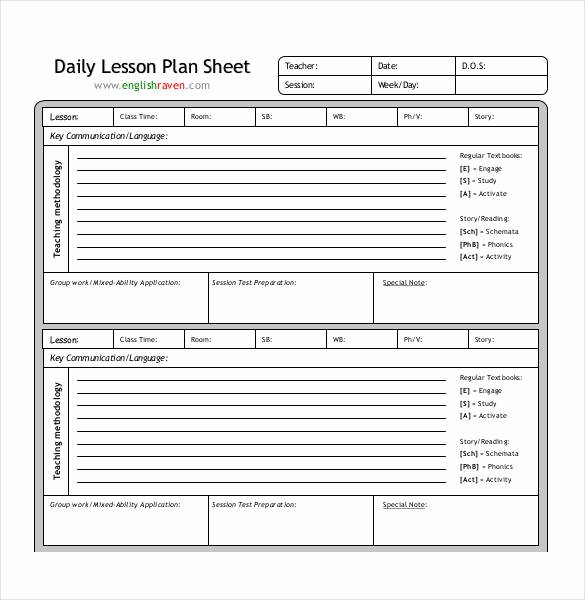 Daily Lesson Plan Template Best Of 59 Lesson Plan Templates Pdf Doc Excel