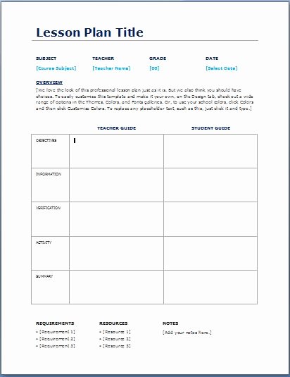 Daily Lesson Plan Template Best Of Teacher Daily Lesson Planner Template