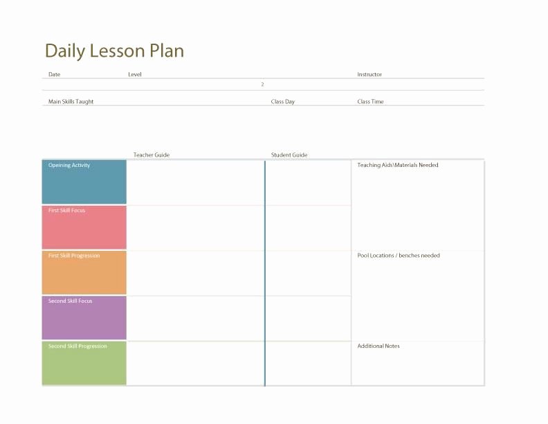 Daily Lesson Plan Template Fresh Daily Lesson Plan Template Fotolip Rich Image and