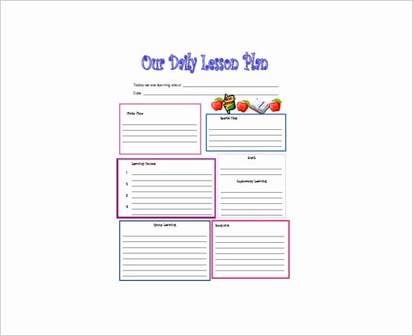 Daily Lesson Plan Template Inspirational Daily Lesson Plan Template 10 Free Word Excel Pdf