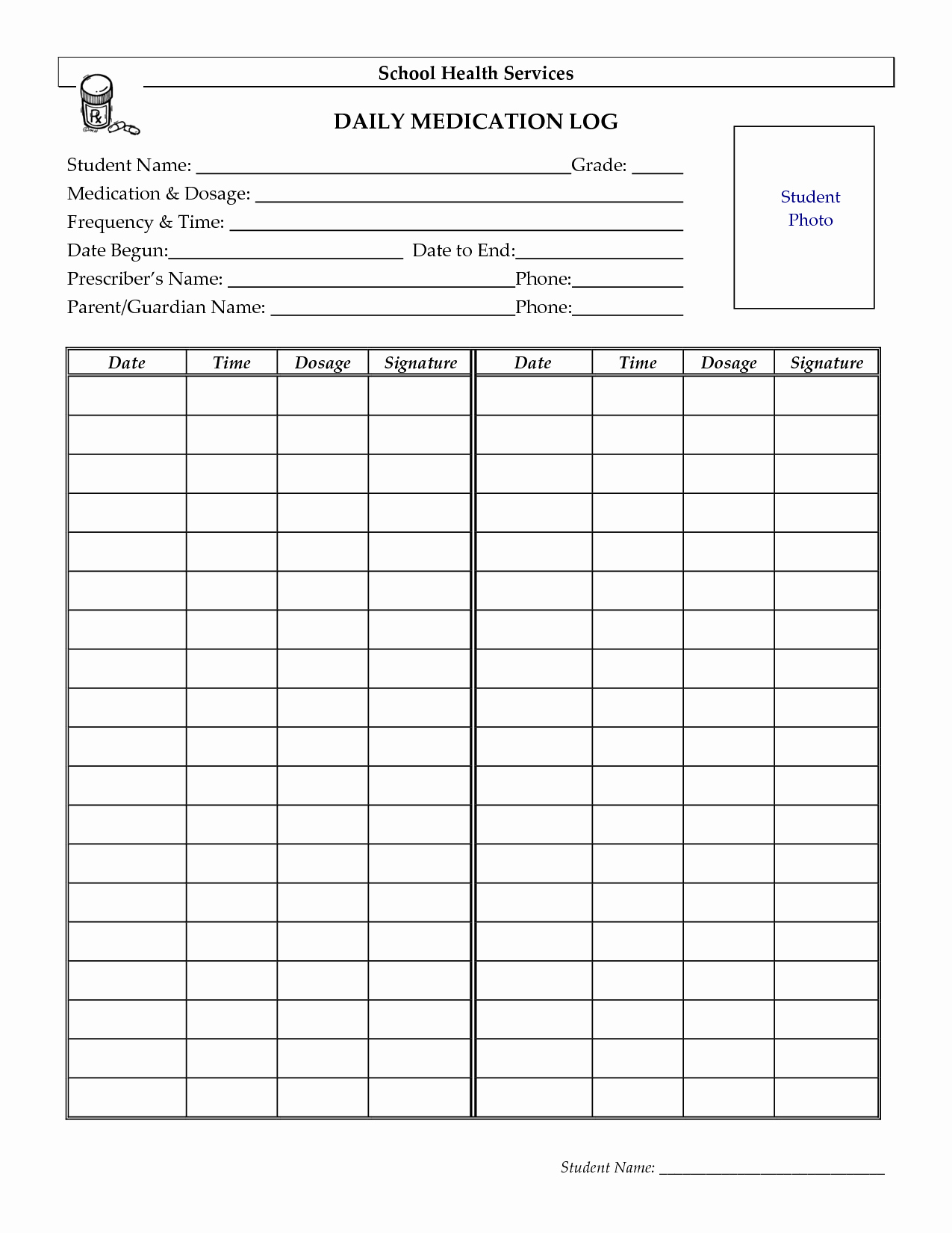 Daily Medication Schedule Template Elegant 10 Best Of Daily Medication Chart Template Daily