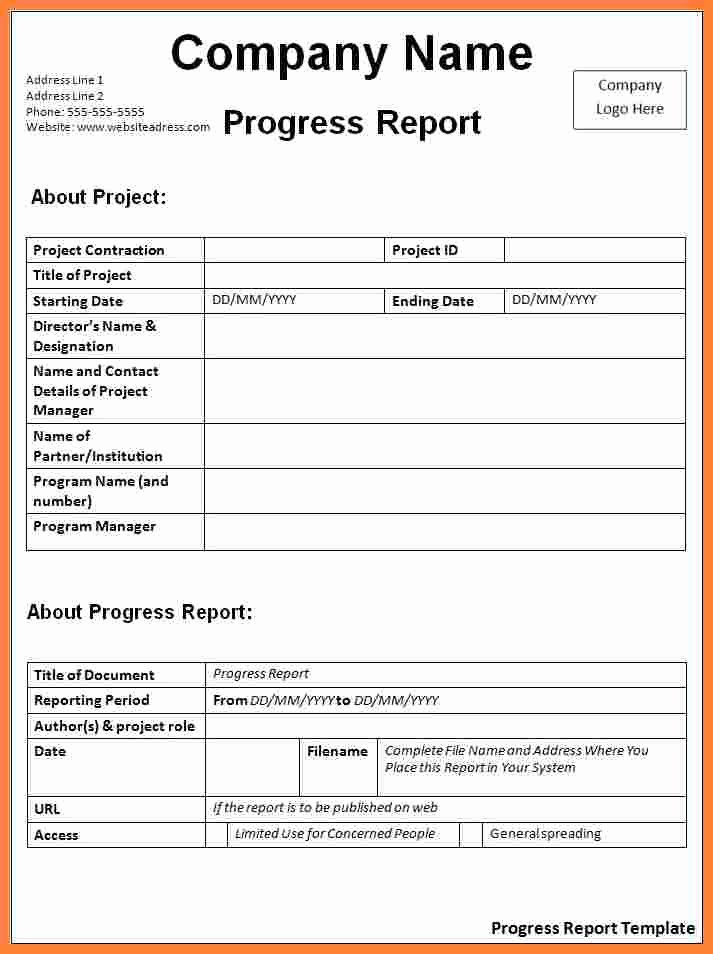 Daily Progress Report Template Lovely 7 Student Daily Progress Report Template