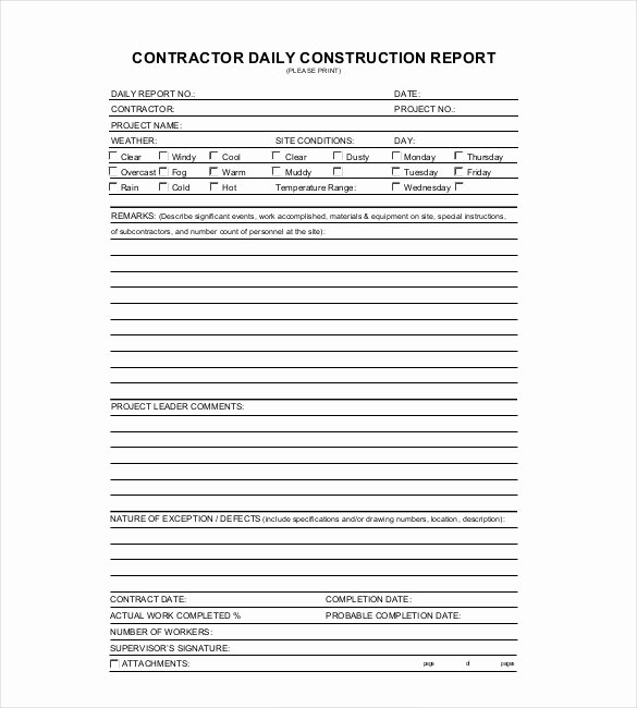 Daily Report Template Word Best Of Daily Report Templates 8 Free Samples Excel Word
