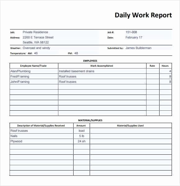 Daily Sales Report Template Best Of 10 Daily Report Templates Word Excel Pdf formats