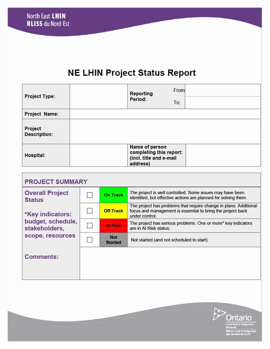 Daily Status Report Template Awesome Weekly Project Status Report Template Powerpoint software