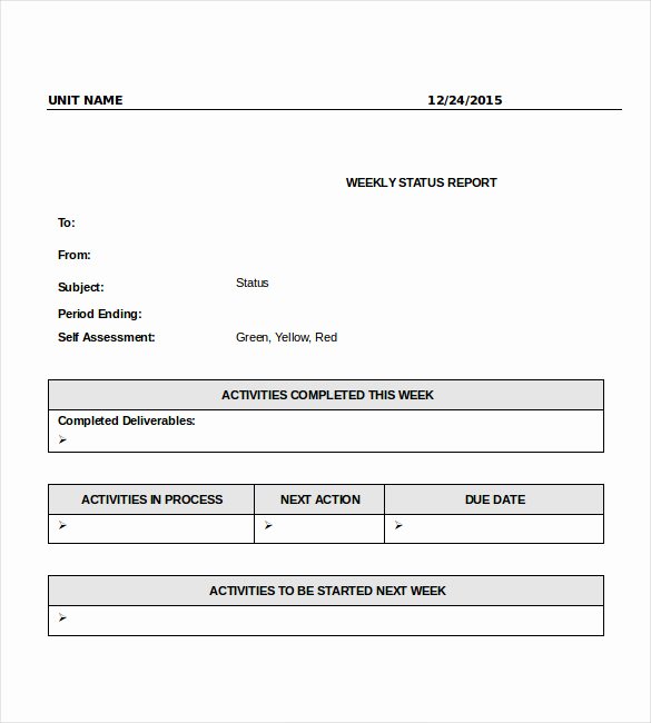 Daily Status Report Template New 56 Report Templates Pdf Word Pages Excel