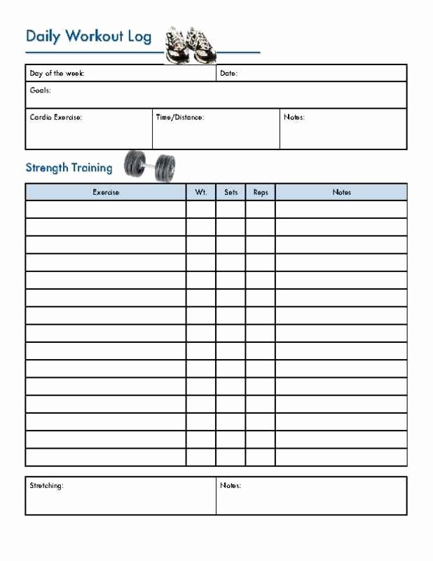Daily Work Log Template Inspirational Daily Fitness Log Good Way to Keep Track Of All the