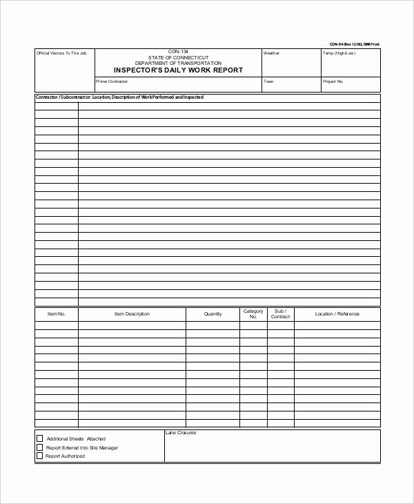 Daily Work Report Template Best Of 21 Daily Work Report Templates