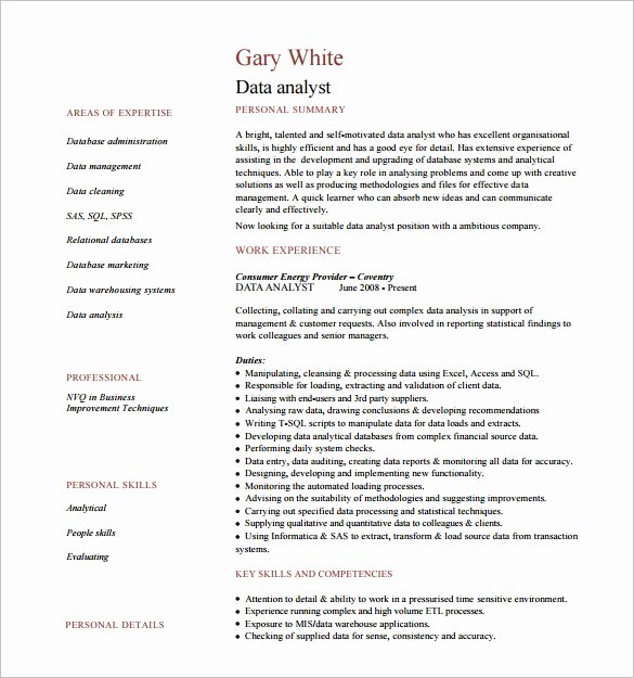 Data Analyst Resume Template Awesome Bioinformatics Analyst Sample Resume