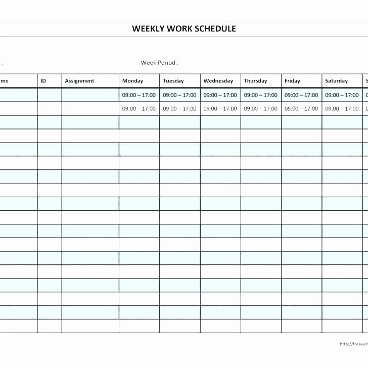 Daycare Staff Schedule Template Lovely Labor Schedule Template Monthly Staff Schedule Template El