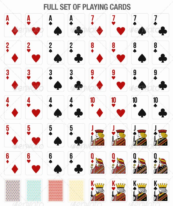 Deck Of Cards Template Beautiful 17 Playing Card Template Vector Free Vector