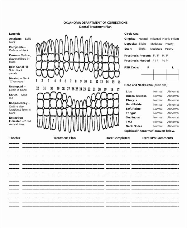 Dental Treatment Plan Template Awesome 21 Treatment Plan Examples