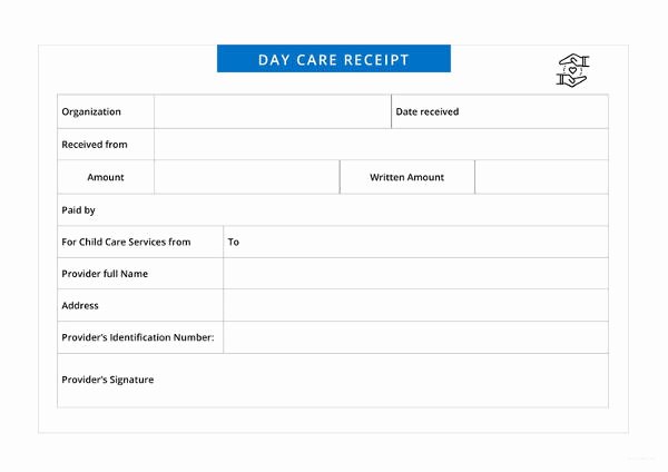 Dependent Care Receipt Template New 20 Daycare Receipt Templates Doc Pdf