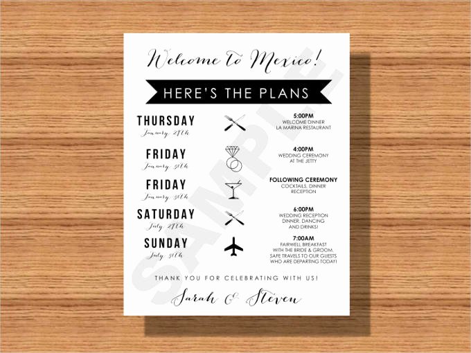 Destination Wedding Itinerary Template Awesome 44 Wedding Itinerary Templates Doc Pdf Psd