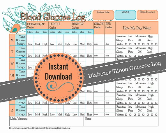 Diabetic Food Journal Template Best Of Weekly Blood Glucose Diabetes Log Diabetic Journal Blood
