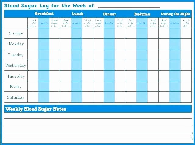 Diabetic Food Journal Template Elegant Printable Blood Sugar Chart F Tester – Echotrailers