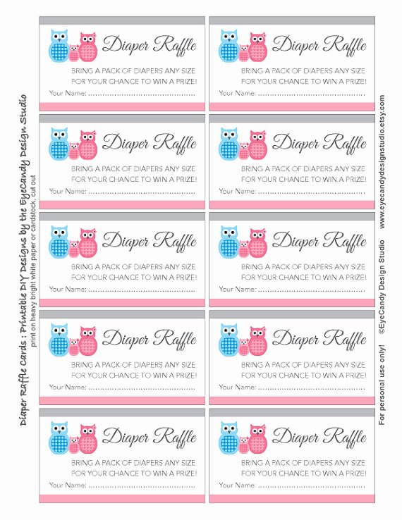 Diaper Raffle Template Free Awesome 7 Best Of Free Printable Diaper Template Free