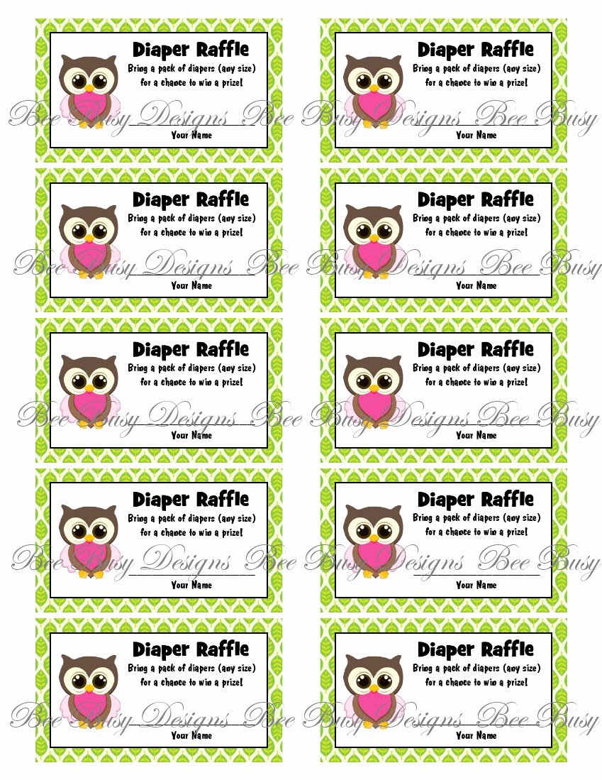 Diaper Raffle Ticket Template Awesome 5 Best Of Printable Door Prize Tickets Sheets