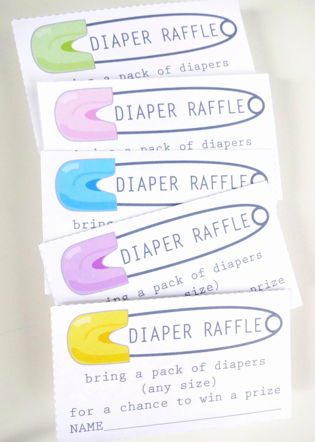 Diaper Raffle Ticket Template Awesome Diaper Raffle Ticket Printable Insert for A Baby Shower Boy