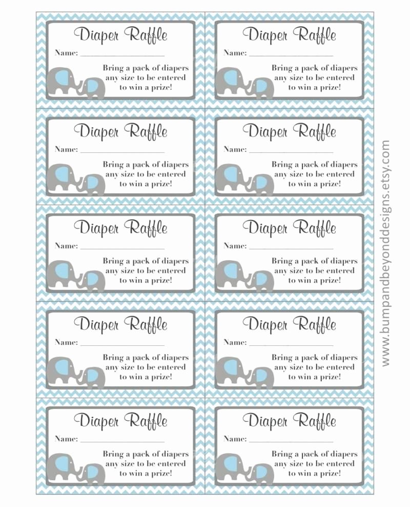Diaper Raffle Ticket Template Best Of Free Printable Diaper Raffle Ticket Template