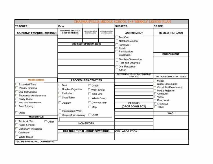 Differentiated Lesson Plan Template Best Of Blank Lesson Plan Template