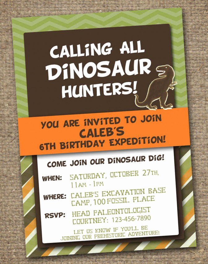 Dinosaur Birthday Invitation Template Awesome Freebie Friday Free Dinosaur Party Printables