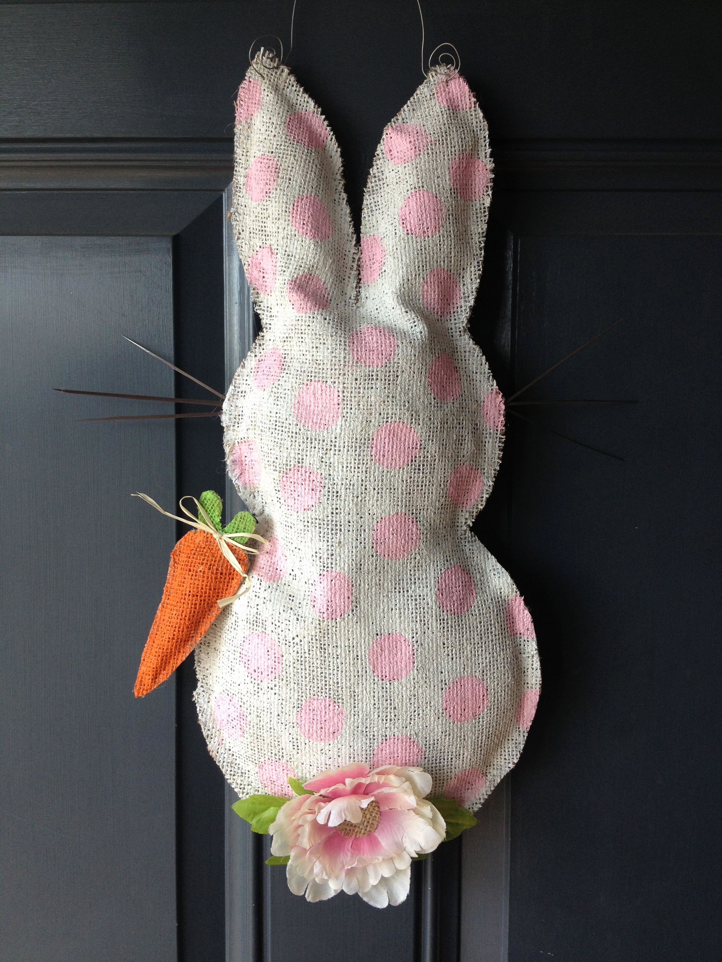 Diy Door Hanger Template Awesome Easter Bunny Burlap Door Hanger My Projects