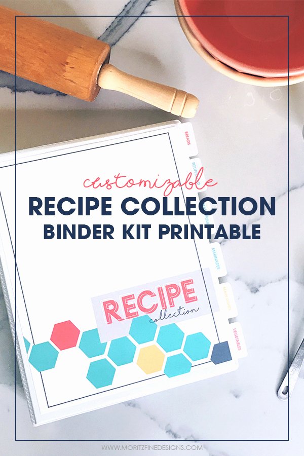 Diy Recipe Book Template Luxury Diy Printable Recipe Binder Kit