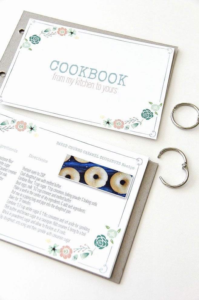 Diy Recipe Book Template New Free Template Diy Family Recipe Cookbook Craft Perfect