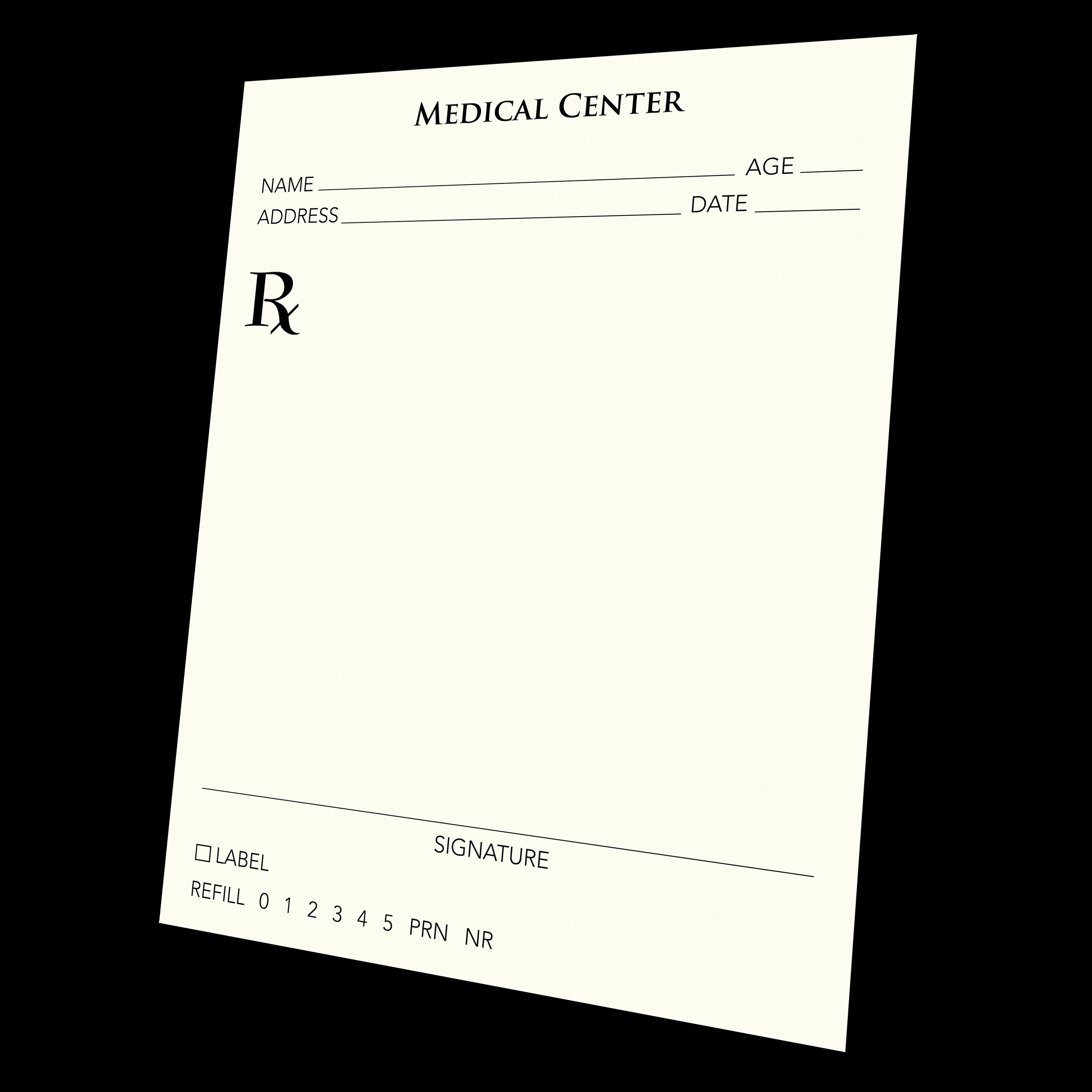 Doctor Prescription Pad Template Awesome Best S Of Doctor Note Pad Fake Doctor Prescription