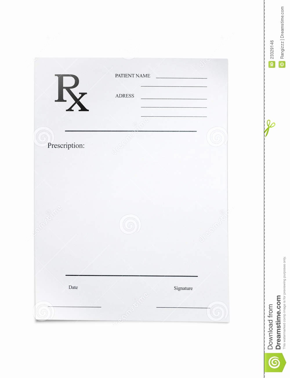 Doctor Prescription Pad Template Elegant Doctors Prescription Stock Photo Image Of Cost Blank