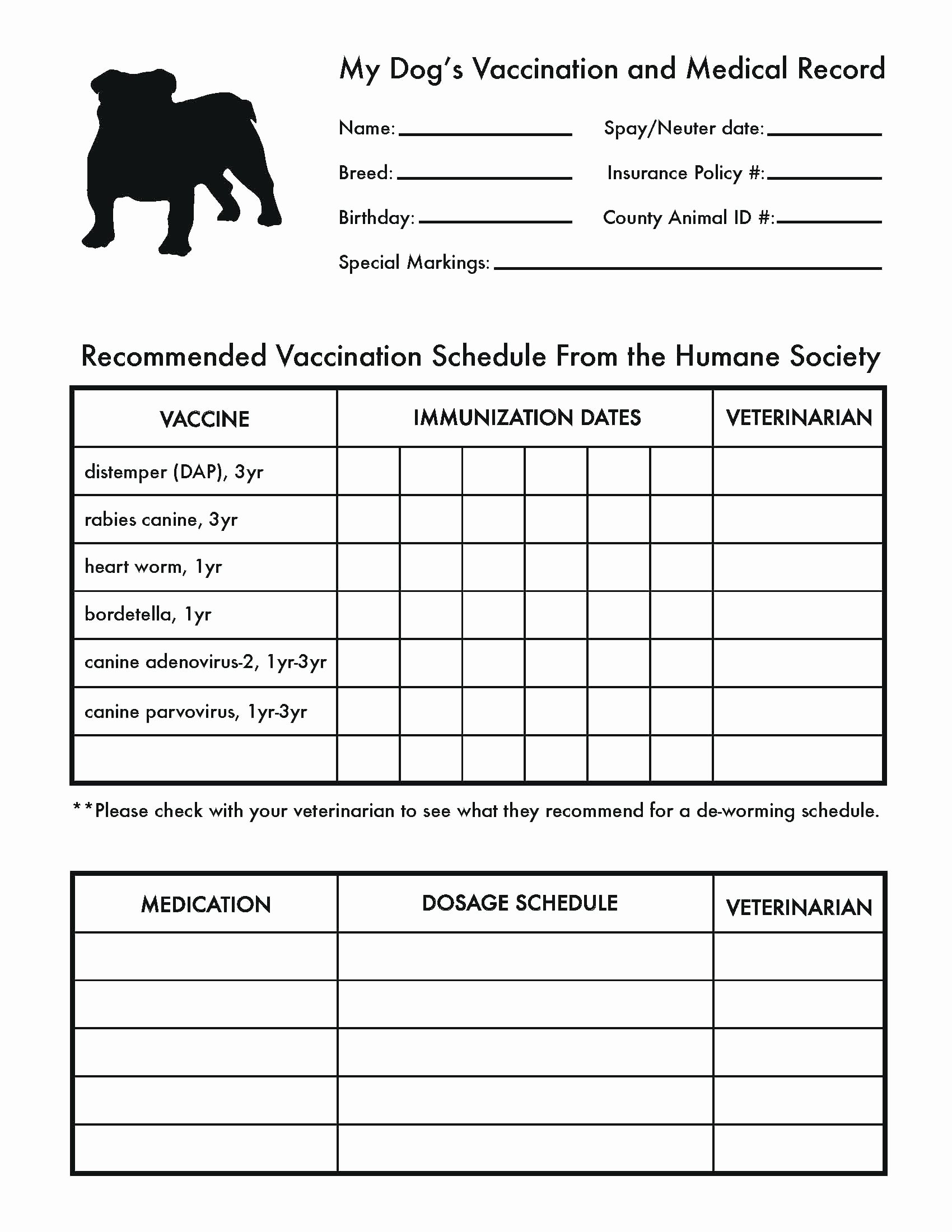 Dog Shot Record Template Lovely Certificate Vaccination Template Rabies Vaccine