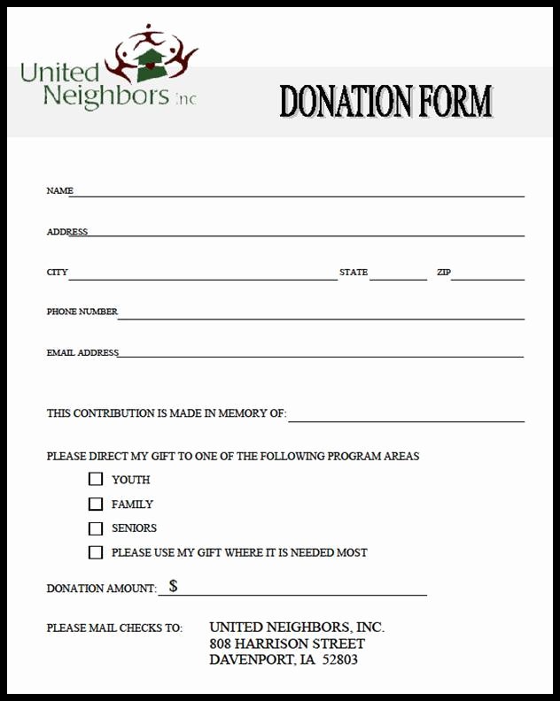 Donation form Template Pdf Awesome 36 Free Donation form Templates In Word Excel Pdf