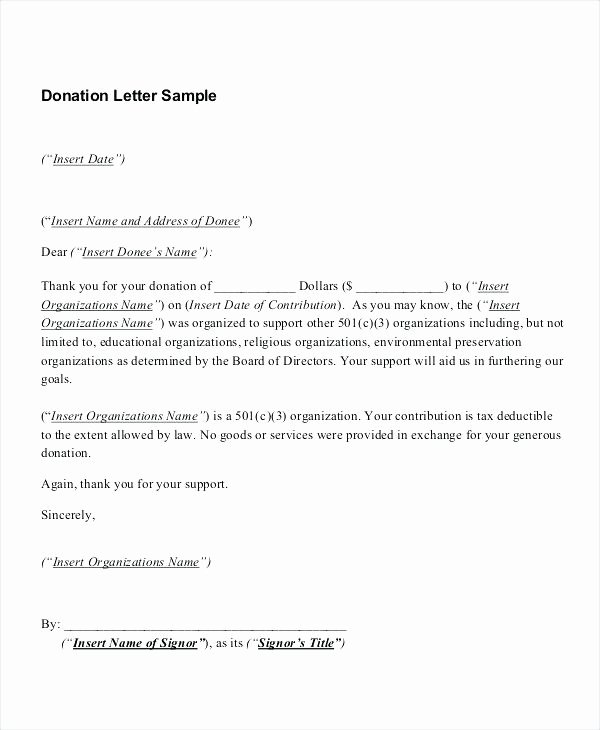 Donation Receipt Letter Template Elegant Donation Receipt Letter for Tax Purposes Donation Tracking