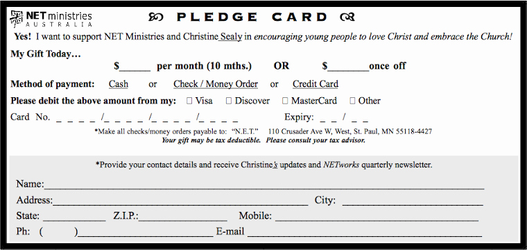 Donor Pledge Card Template Best Of Free Pledge Card Template