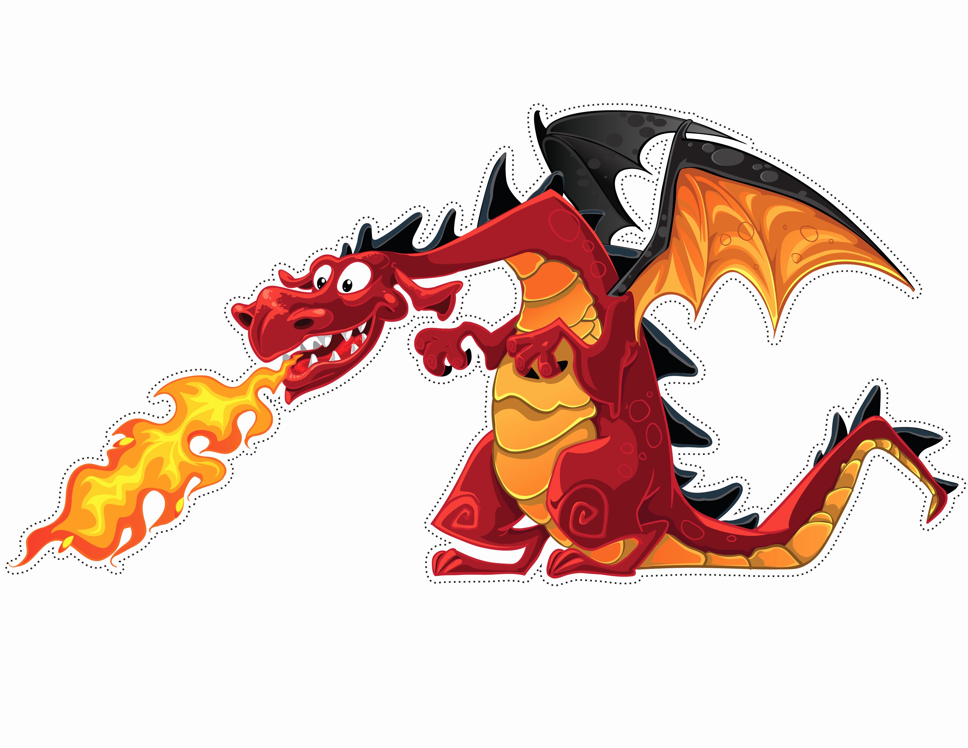 Dragon Cut Out Template Awesome Dragon Cut Out Line Dragon Paper Crafts for Kids sod