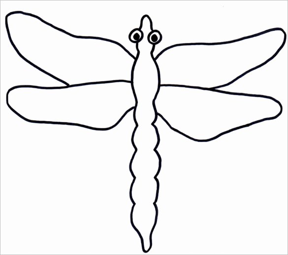 Dragon Cut Out Template New 10 Dragonfly Templates Crafts &amp; Colouring Pages