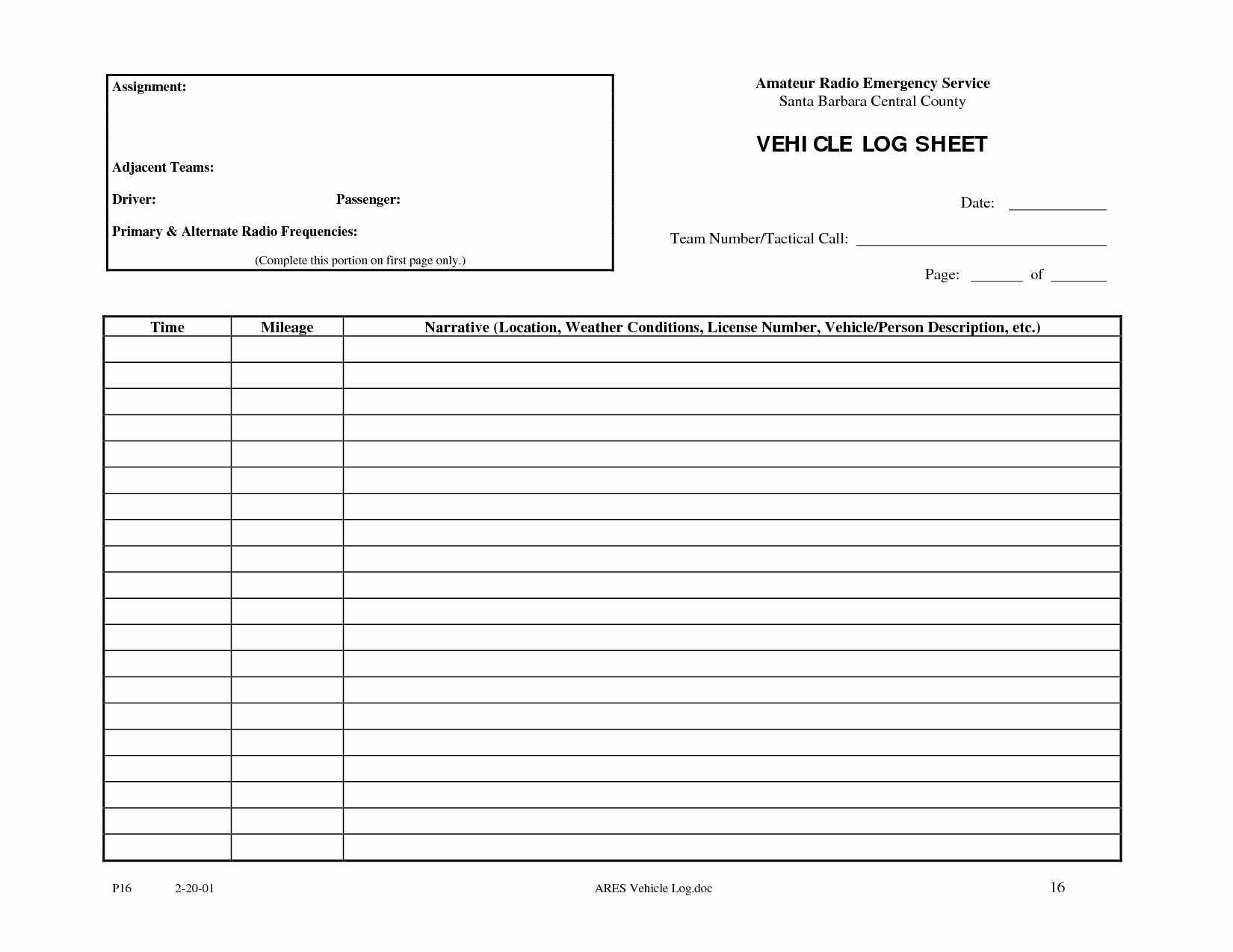 Drivers Log Sheet Template Elegant Vehicle Expense Logate with Truck Drivers Book
