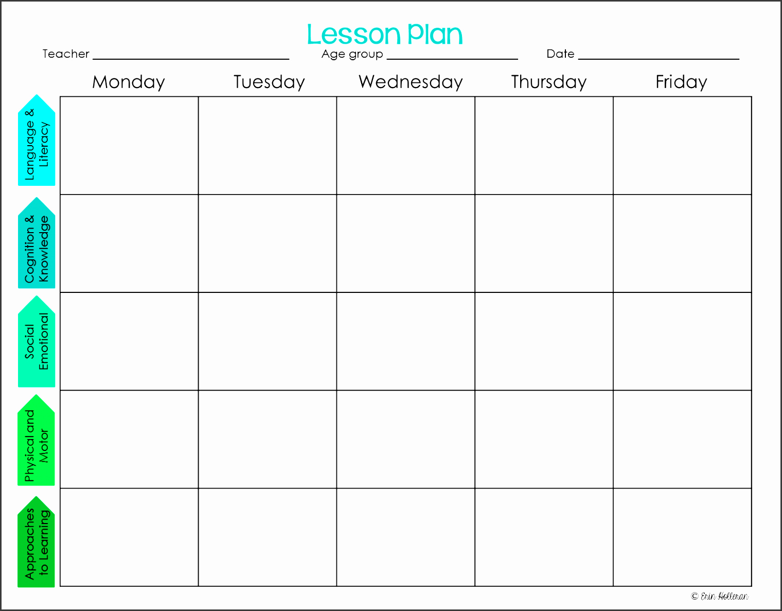 Editable Lesson Plan Template Inspirational 7 Editable Lesson Planner Sampletemplatess