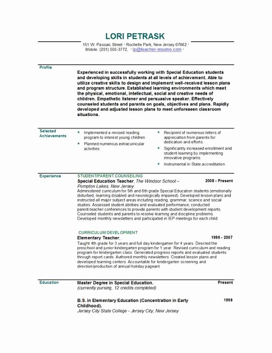 Education Resume Template Free Unique 301 Moved Permanently